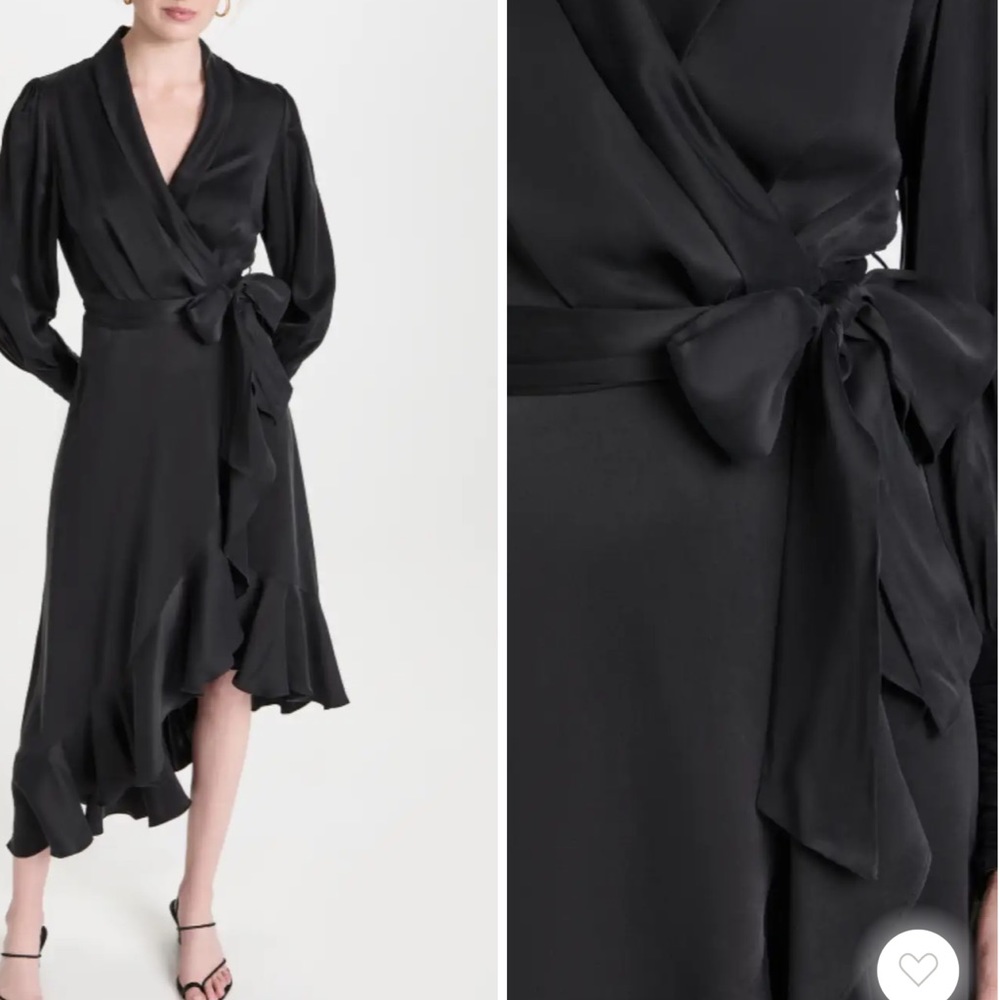 Zimmermann belted silk wrap midi dress - Picture 3 of 3